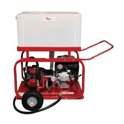 Rice Hydro DPH-8 Hydrostatic Test Diaphragm Pump with Wheel & Handle Kit and Pressure Feed Tank