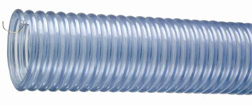 Kuriyama Tigerflex 2001 2 1/2 in. x 60 ft. Polyurethane-Lined PVC Food Hose - Hose Only