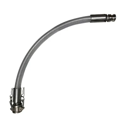 Kuriyama Clearbraid K3130 BF Heavy Wall PVC Hose Stainless C x E Ends