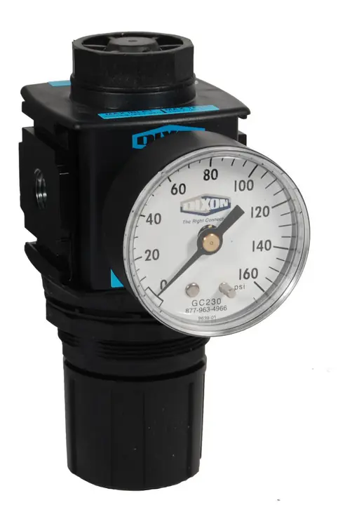 Dixon Wilkerson 3/8 in. R18 Compact Regulator With Gauge