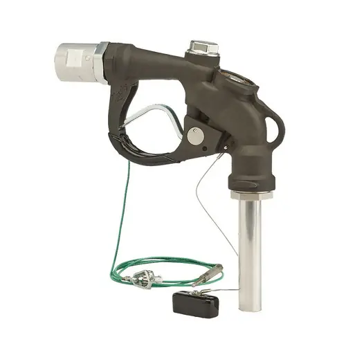 Husky Falcon 1 1/4 in. FNPT Manual Overwing Aircraft Fueling Nozzle w/ Round Spout