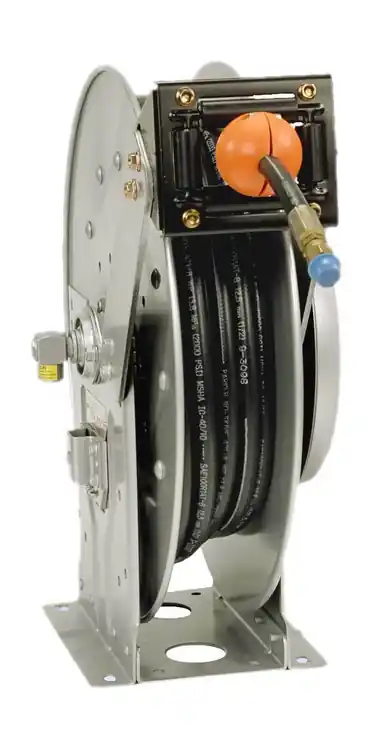 Hannay Reels N500 Series Spring Rewind Grease Reels - Reel with hose - 3/8 in. x 50 ft.