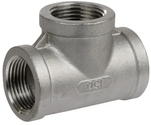 Smith Cooper 150# Cast Stainless Steel 3/4 in. Tee Fitting - Threaded - Fig. S3116T