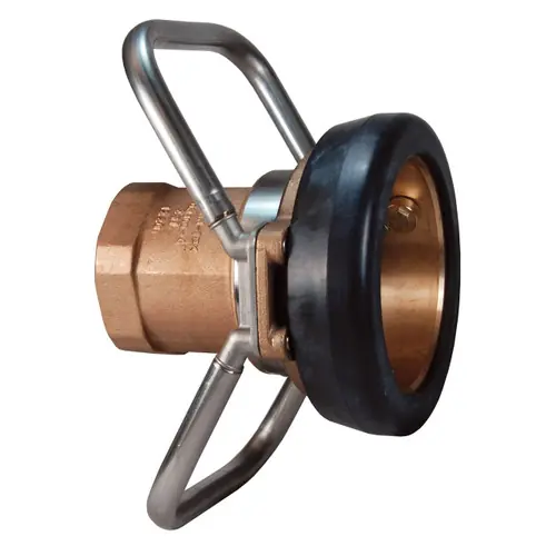 Dixon 4 in. Brass Dry Disconnect Coupler x Female NPT