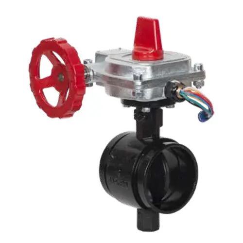 Smith Cooper 67BFVGET Series Fire Protection Butterfly Valves w/ EPDM Seals & Disc,Grooved End