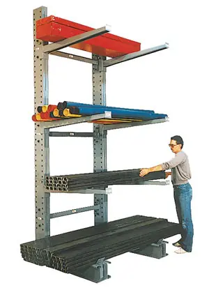 MECO Series 1000 Medium Duty Single Sided Cantilever Rack Starter Units
