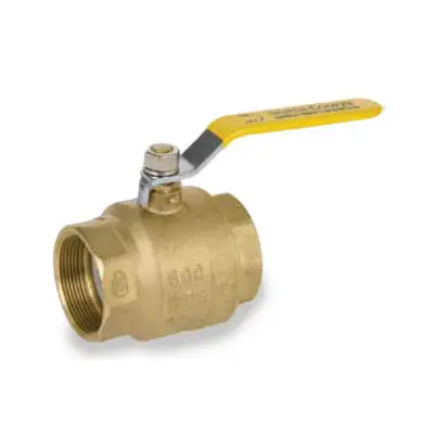 Smith Cooper 3 in. NPT Threaded Brass Ball Valve - Full Port