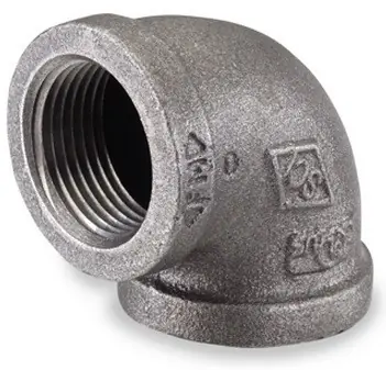 Smith Cooper 150# Black Malleable Iron 3/8 in. 90° Elbow Pipe Fittings - Threaded - Fig. 3101