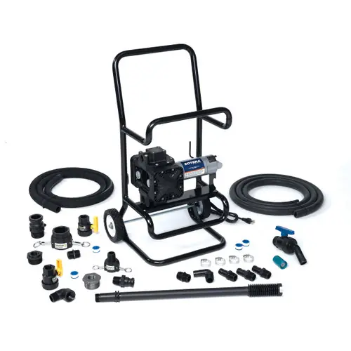Sotera SS465BX713 400 Series 115V AC Chemtraveller Dual Diaphragm Chemical Pump w/ Portable Cart - 13 GPM
