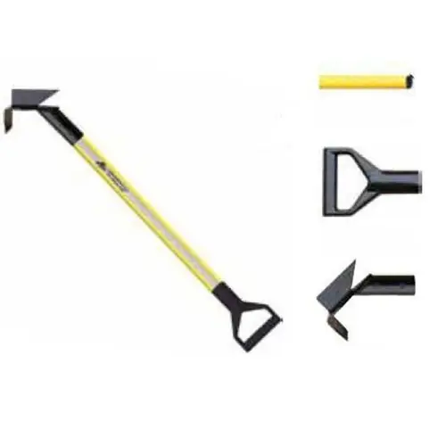 Leatherhead Tools 3 ft. Dog-Bone Drywall Hook w/D-Handle - Yellow