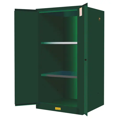 Justrite Sure-Gip Ex Safety 60 Gal Cabinets for Pesticides - 2 Door Self-Close