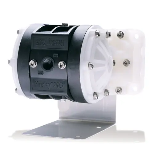 Graco Husky 205 1/4 in. NPT/BSP Polypropylene Air Diaphragm Pump w/ PTFE Diaphragms, Polypropylene Balls & Seats