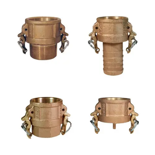 Dixon 1 1/4 in. Brass Boss-Lock Cam & Groove Couplers