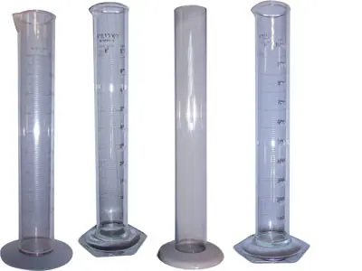 W.L. Walker Glass Cylinder - Graduated, 2 ml divisions - 250 - 1 1/2 in. x 13 in.