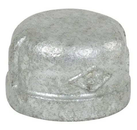 Smith Cooper 150# Galvanized Iron 3/8 in. Cap - Threaded - Fig. 3124MI