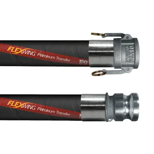 Continental ContiTech Flexwing 1 1/4 in. Petroleum Transfer Hose Assemblies 150 PSI w/ Part C Female Coupler x Part E Male Adapter Ends