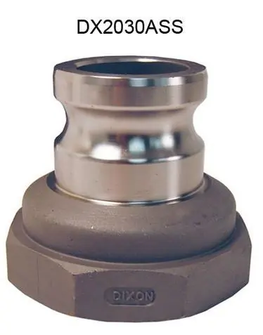 Dixon Stainless Steel Part A Reducing Male Adapter x Female NPT Coupling