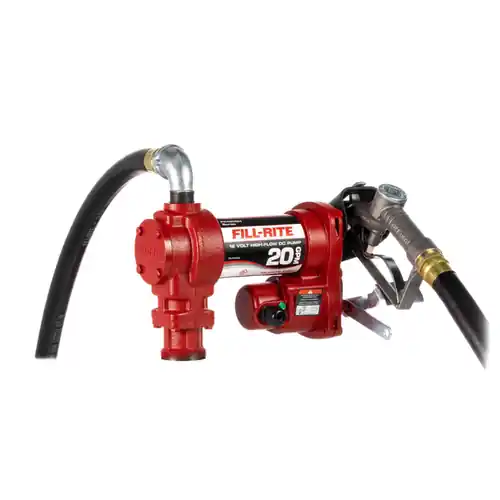 Fill-Rite FR4210H 12V DC Fuel Transfer Pump w/ Nozzle - 20 GPM
