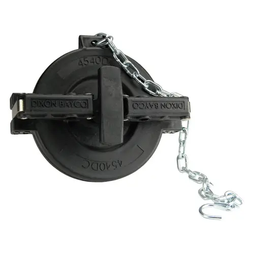 Dixon Bayco 4540DC-1200 4 in. Gravity Drop Adapter Dust Cap w/ Chain
