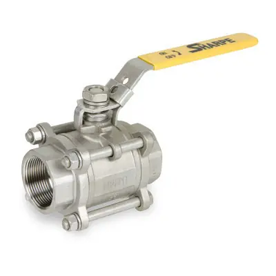 Sharpe 1/4 in. NPT 3-Piece 316 Stainless Steel 1000 WOG Ball Valve - Full Port