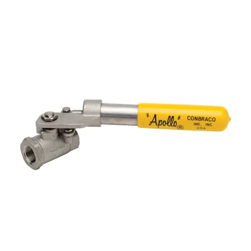 Apollo 76-500 Series 2 in. FNPT Stainless Steel Deadman Ball Valve w/ Spring Return Handle - Standard Port