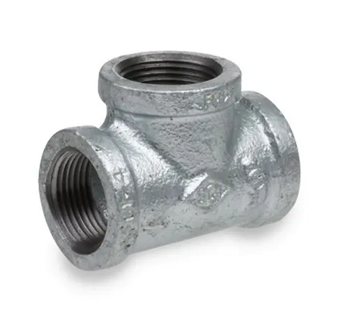 Smith Cooper 150# Galvanized Iron 1 in. Tee - Threaded - Fig. 3105