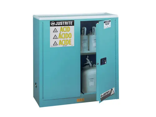 Justrite Sure-Grip Ex 90 Gallon Classic Safety Cabinet for Corrosives - Manual Close