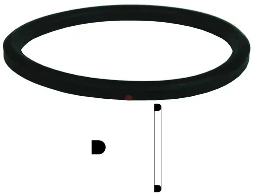 Dixon Sanitary DIN Nitrile Rubber Euro Gaskets - Black