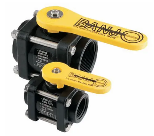Banjo 1/2 in. To 2 in. Polypropylene 4-Bolt Ball Valves