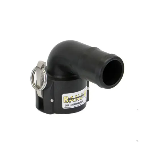 Banjo 2 in. 90° Polypropylene Couplings - Female Coupler x Hose Shank