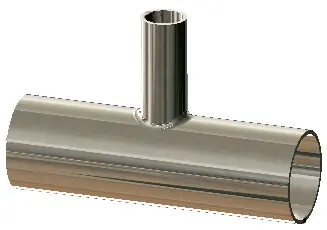 BioPharm T7RWWW Weld Reducing Tees w/ PL-SF1-Ra20 Finish