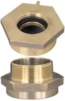 Dixon Brass 3 in. Female to Male Hex Nipples
