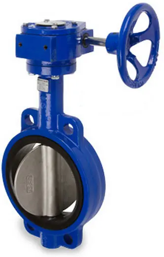 Sharpe 17 Series 2 in. Ductile Iron Gear Operated Butterfly Valve w/Nitrile Rubber Seals & SS Disc, Wafer Style
