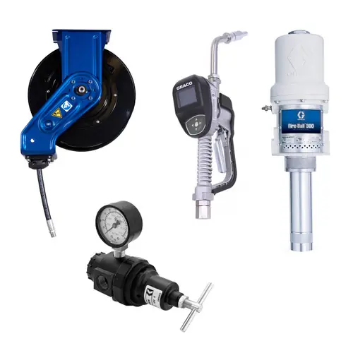 Graco Fire-Ball 300 5:1 Deluxe Bulk-Oil Dispensing Package w/ Electronic Preset SDP8 Meter