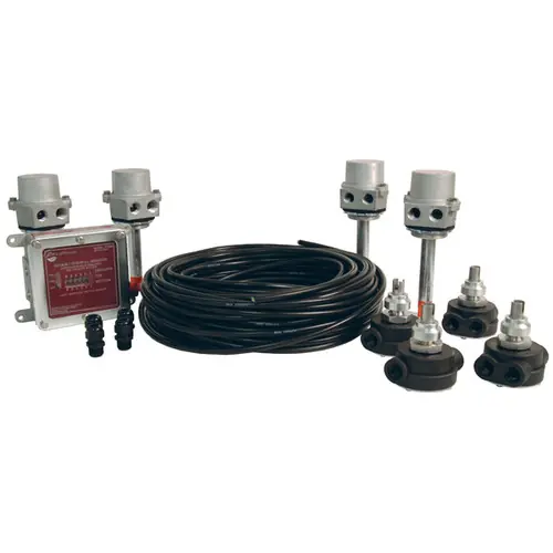 FloTech R/OM Type Overfil and Retain Red and Black 2 Wire Systems w/ 4 Compartments