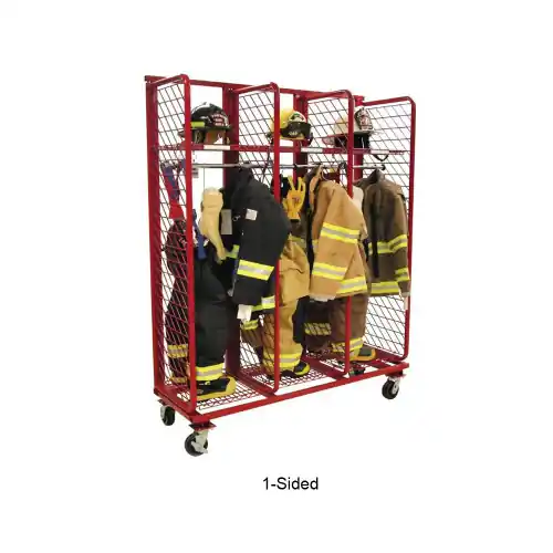 Red Rack Turnout Gear Lockers