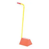 Vestil Orange Rubber Wheel Chock with Handle