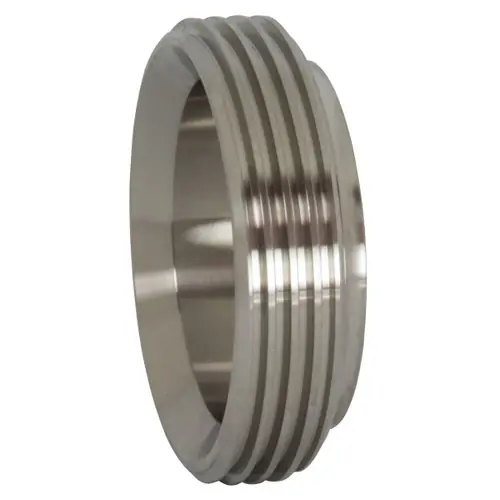 Dixon Sanitary 15TRF Series 304 Stainless Short Threaded Bevel Seat Weld Ferrules