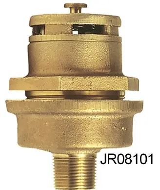 Justrite Vertical Brass & Poly Drum Vents - Brass Vent for Petroleum Fluids - Automatic - 2 in.