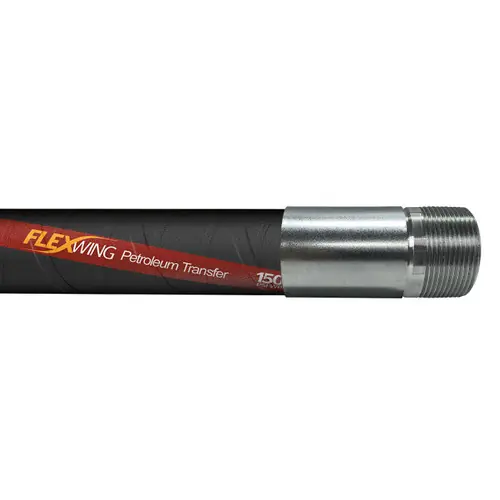 Continental ContiTech Flexwing 150 PSI Petroleum 4 in. Transfer Hose Assemblies w/ Male NPT Ends