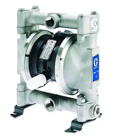 Graco Husky 716 3/4 in. NPT Stainless Steel Air Diaphragm Pump w/ Santoprene Diaphragms & Balls, Polypropylene Seats