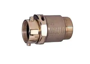 Brass Male To Female Clapper Type Snoots - Pin Lug