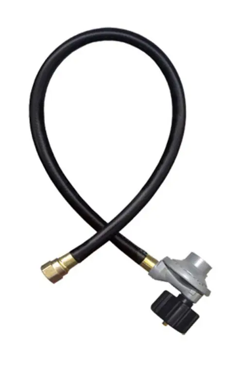 Gas-Flo Propane Grill Hose Assembly w/ 3/8 in. Female Flare x QCC1 ACME Connection w/Gas Regulator