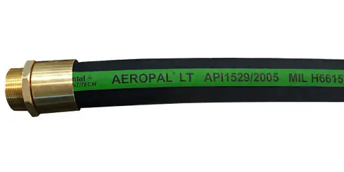 Continental ContiTech 1 1/2 in. AEROPAL Type C-CT Low Temp Aviation Fueling Hose Assemblies w/ Brass NPT Ends