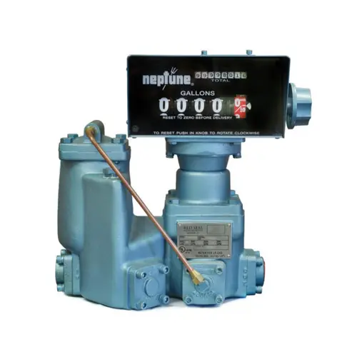 Neptune 4D-MD 1 in. LP Gas Dispenser Flowmeter - 3 to 18 GPM - 3/4 in. NPT - Vedeer Root, USG - No