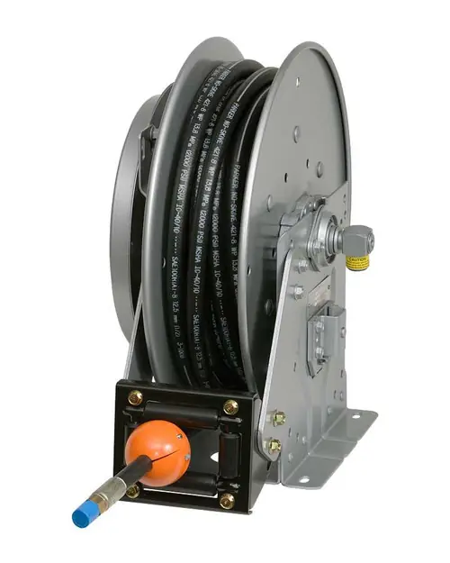 Hannay Reels N700 Series Medium Pressure Spring Rewind Reels - Includes SAE 100 R1 2325 psi hose - 1/2" x 50'