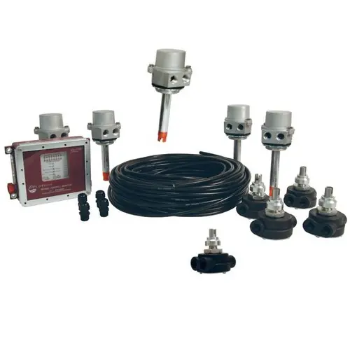 FloTech R/OM Type Overfil and Retain Red and Black 2 Wire Systems w/ 5 Compartments