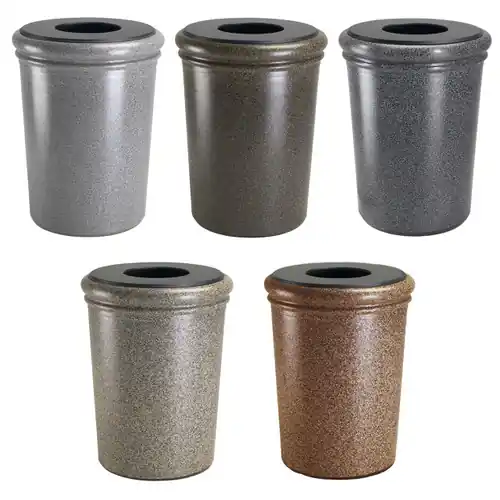 Commercial Zone 50 Gallon StoneTec Waste Containers