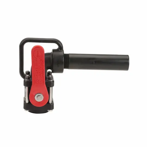 Banjo 1 1/2 in. Poly Nozzle Valve w/ 90° Elbow & 8 in. Spout