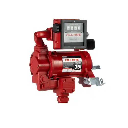 Fill-Rite FR311VN 115/230V AC High Flow Fuel Transfer Pump w/ Meter - 35 GPM